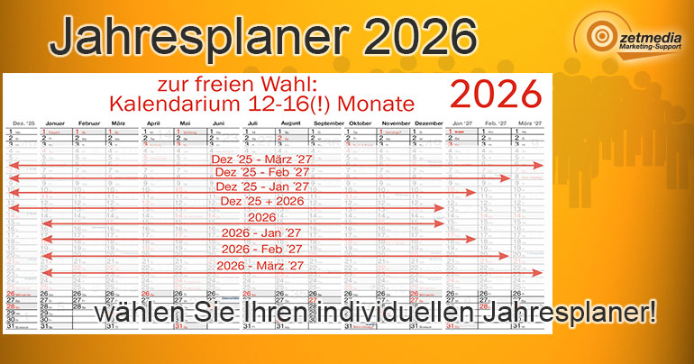extrem individualisierbarer Jahresplaner / Wandkalender 2026