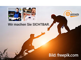 Werbung mit professioneller Hilfe von zetmedia.